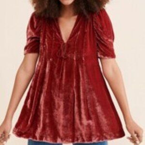 Free People Adelle Velvet Tunic